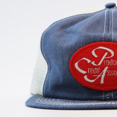 画像7: 〜80's K-BRAND DENIM MESH TRUCKER CAP "Production Credit Association" (7)