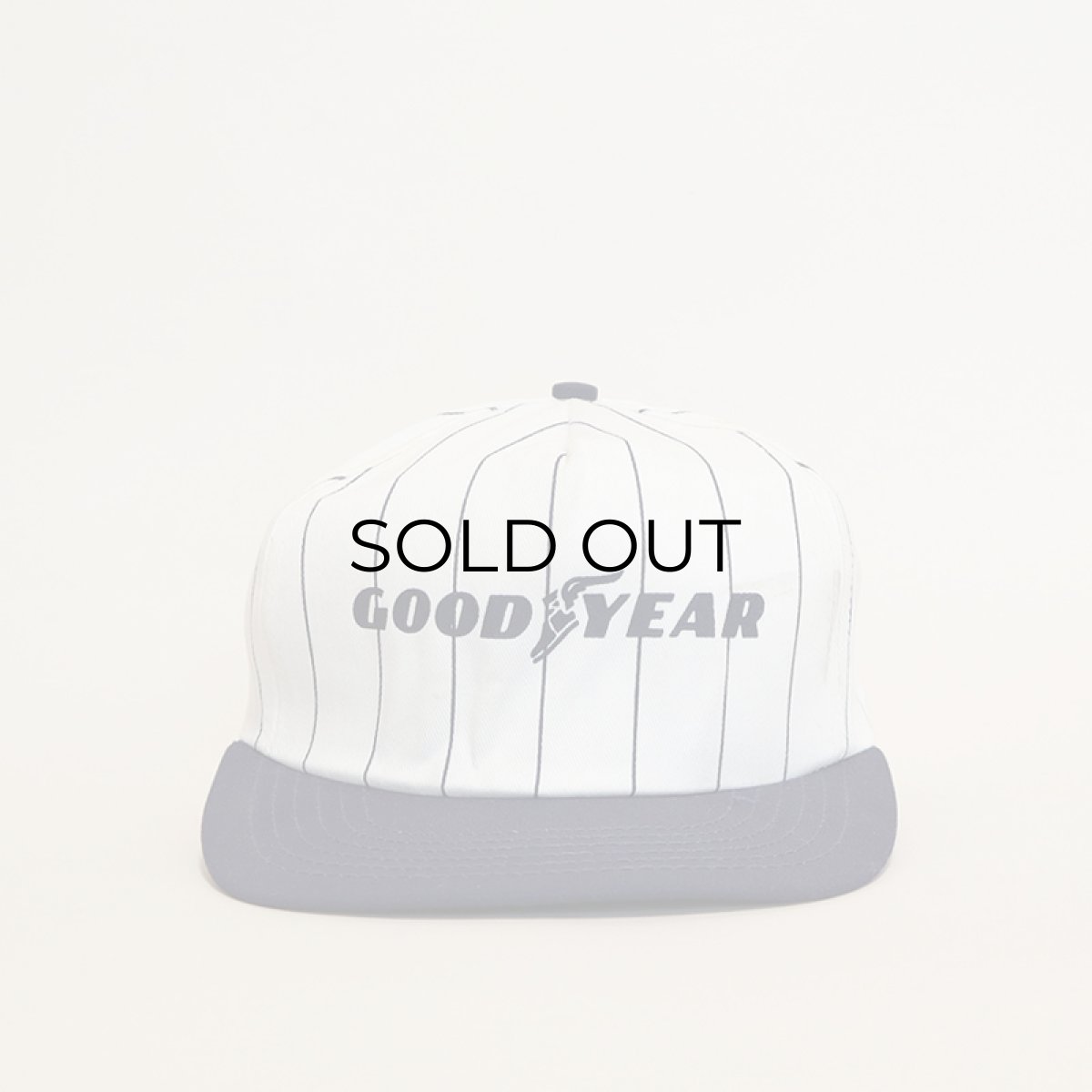 画像2: 80's UNKNOWN BRAND STRIPE 2-TONE TRUCKER CAP "GOOD YEAR" (2)