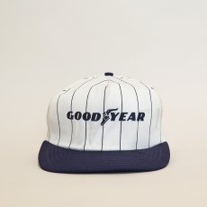 画像2: 80's UNKNOWN BRAND STRIPE 2-TONE TRUCKER CAP "GOOD YEAR" (2)