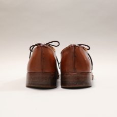 画像3: OLD UNKNOWN BRAND LEATHER PLANE TOE DRESS SHOES【size : 8 D】 (3)