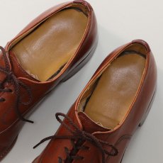 画像10: OLD UNKNOWN BRAND LEATHER PLANE TOE DRESS SHOES【size : 8 D】 (10)