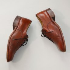 画像7: OLD UNKNOWN BRAND LEATHER PLANE TOE DRESS SHOES【size : 8 D】 (7)