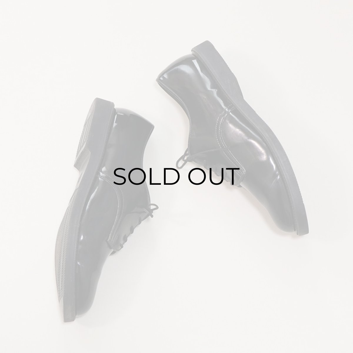 画像5: Thorogood ENAMEL LEATHER PLANE TOE SHOES【size : 9 D】 (5)