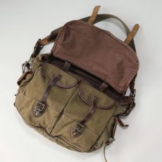 画像9: RALPH LAUREN COTTON CANVAS x LEATHER SHOULDER BAG (9)