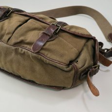 画像8: RALPH LAUREN COTTON CANVAS x LEATHER SHOULDER BAG (8)