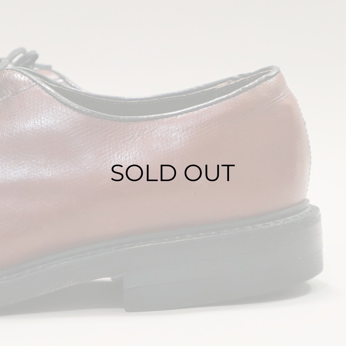 画像8: 〜80's STAFFORD LEATHER PLANE TOE OXFORD SHOES "MADE IN USA"【size : 9 1/2 EEE】 (8)