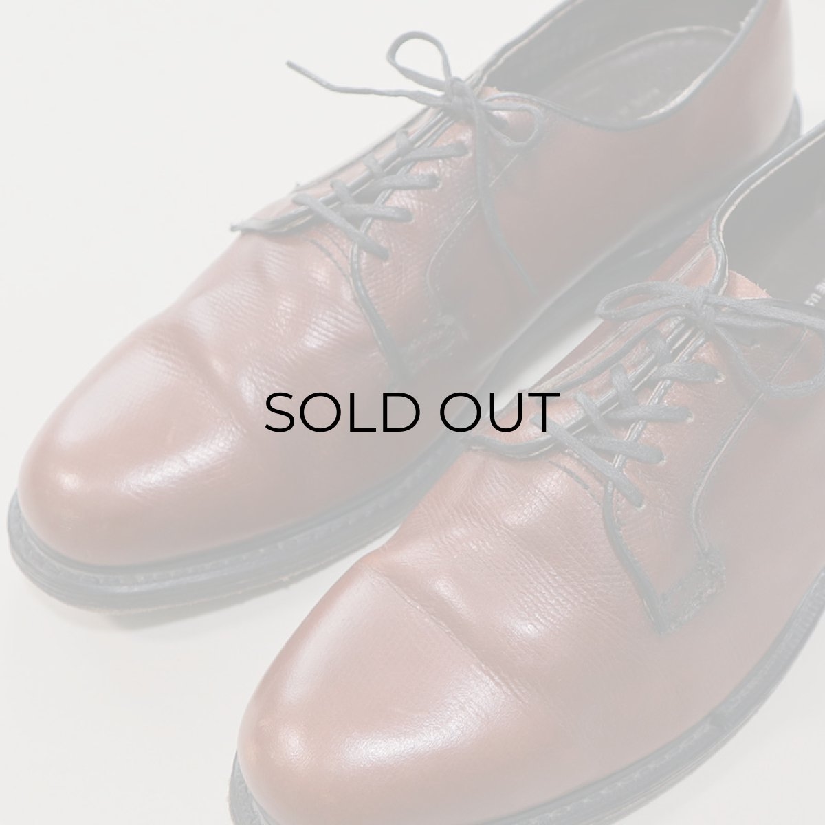 画像10: 〜80's STAFFORD LEATHER PLANE TOE OXFORD SHOES "MADE IN USA"【size : 9 1/2 EEE】 (10)