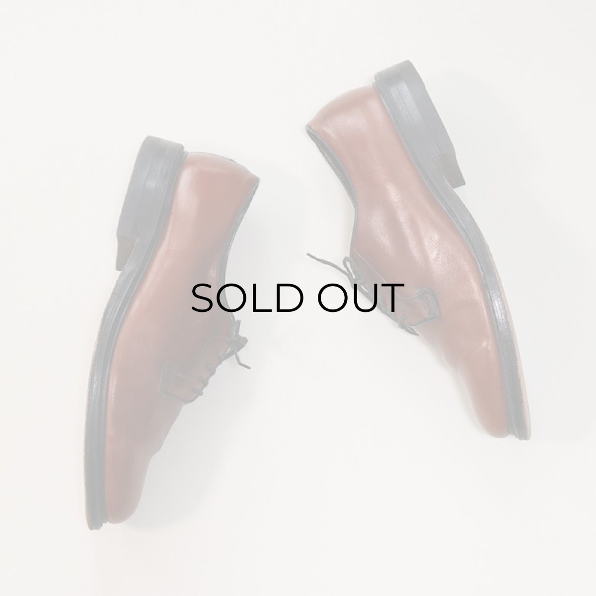 画像5: 〜80's STAFFORD LEATHER PLANE TOE OXFORD SHOES "MADE IN USA"【size : 9 1/2 EEE】 (5)