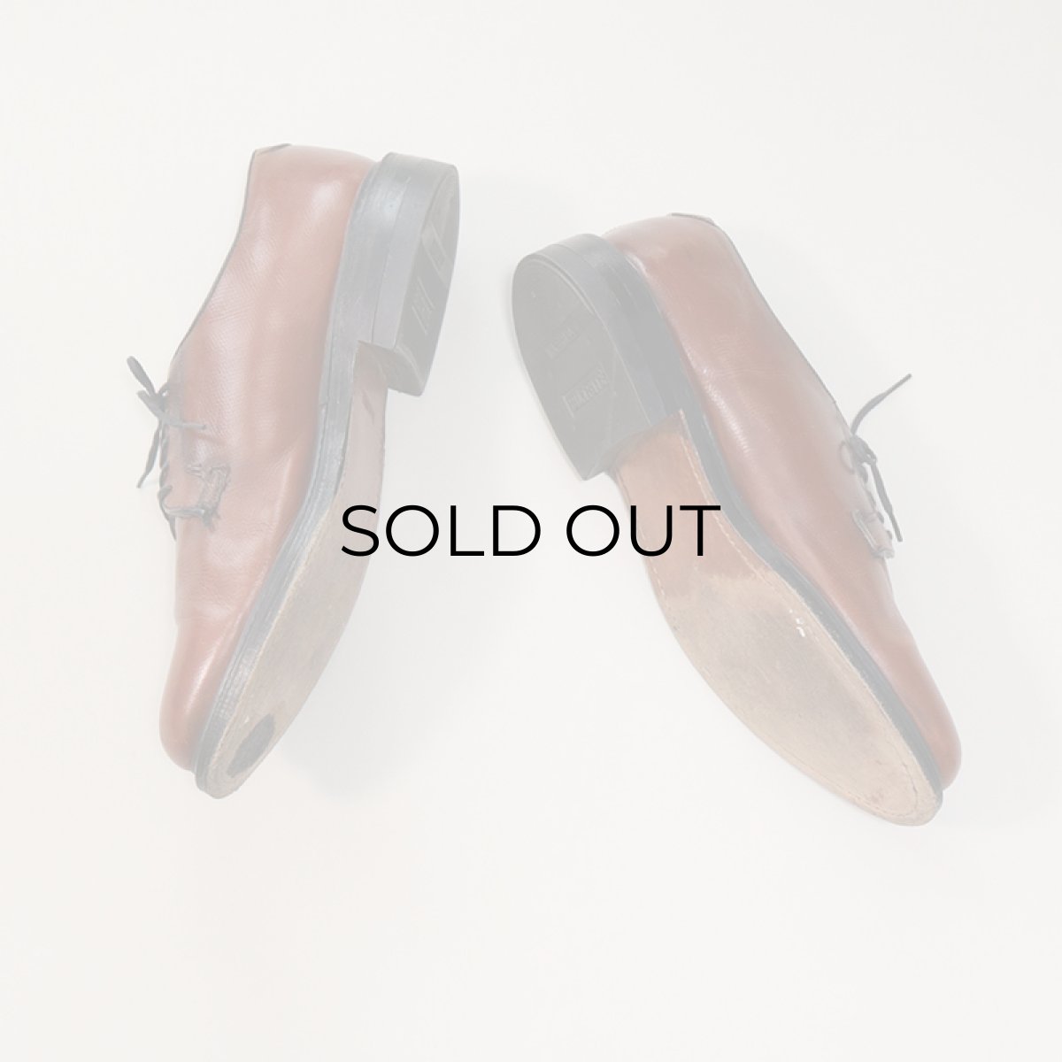 画像6: 〜80's STAFFORD LEATHER PLANE TOE OXFORD SHOES "MADE IN USA"【size : 9 1/2 EEE】 (6)