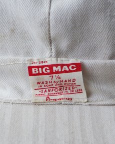 画像6: 〜60's BIG MAC COTTON HERRINGBONE TWILL 6-PANEL WORK CAP (6)