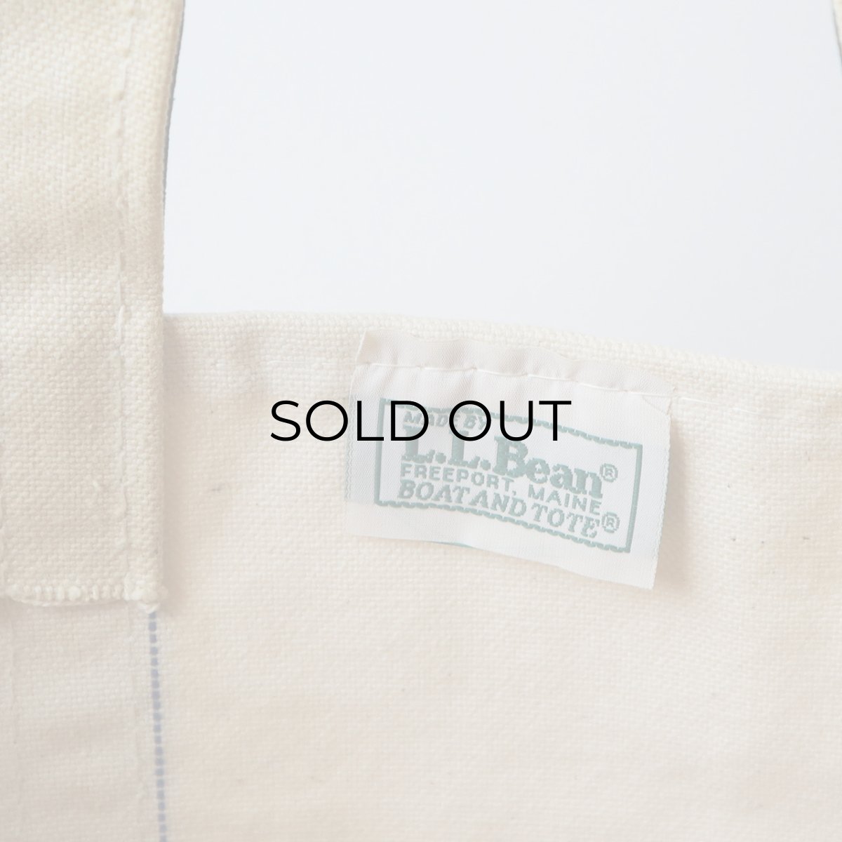 画像11: 80's L.L. Bean "BOAT AND TOTE" COTTON CANVAS TOTE BAG "Bessemer Trust" (11)