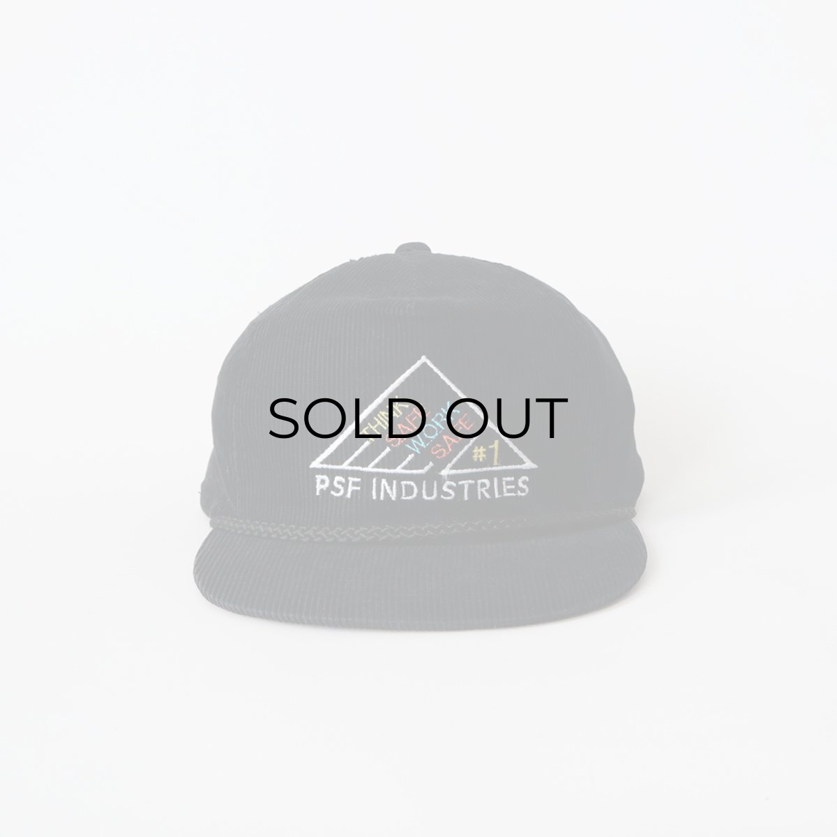画像1: 〜90's Headmaster COTTON CORDUROY EMBROIDERED TRUCKER CAP "PSF INDUSTRIES" (1)