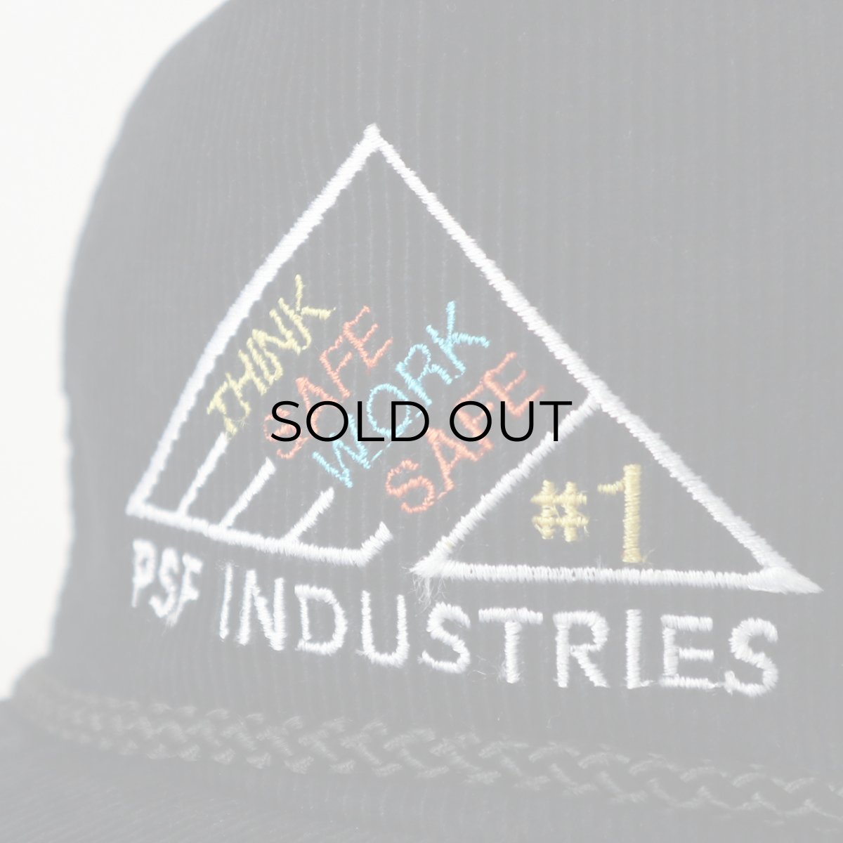 画像6: 〜90's Headmaster COTTON CORDUROY EMBROIDERED TRUCKER CAP "PSF INDUSTRIES" (6)