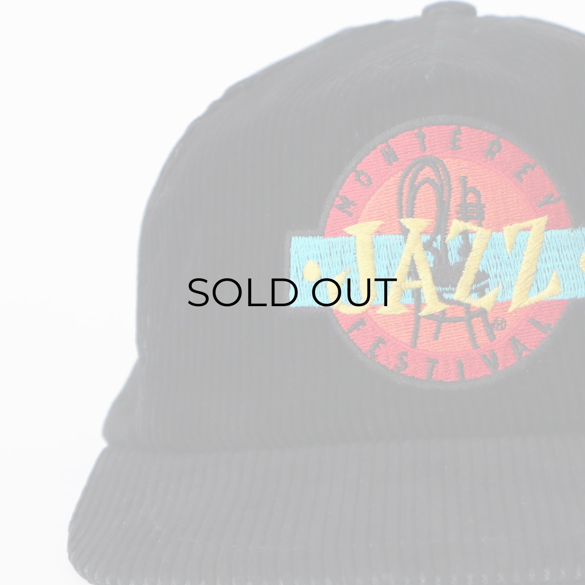 画像6: 80's UNKNOWN BRAND WIDE WALE CORDUROY EMBROIDERED CAP "MONTEREY JAZZ FESTIVAL" "MADE IN USA" (6)