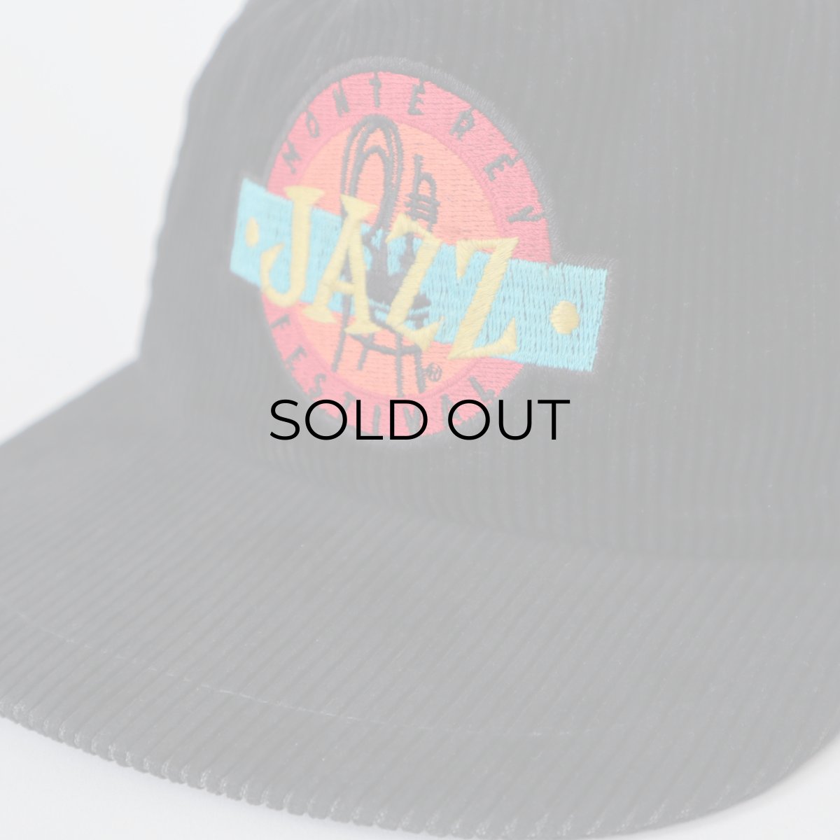 画像10: 80's UNKNOWN BRAND WIDE WALE CORDUROY EMBROIDERED CAP "MONTEREY JAZZ FESTIVAL" "MADE IN USA" (10)