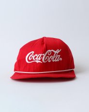 画像1: 〜80's Coca Cola COTTON EMBROIDERED LOGO 5-PANEL CAP "MADE IN USA" "MINT CONDITION" (1)