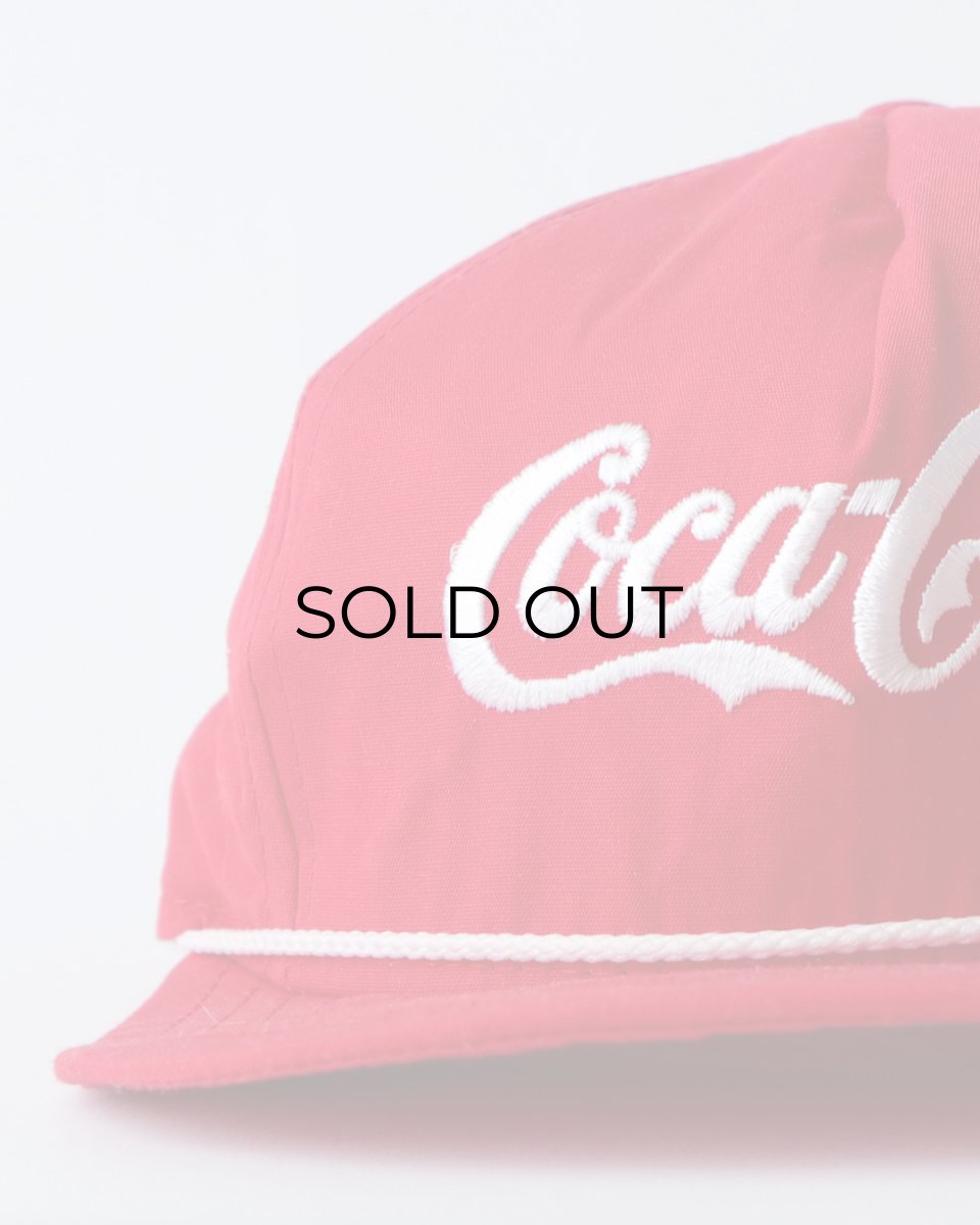 画像6: 〜80's Coca Cola COTTON EMBROIDERED LOGO 5-PANEL CAP "MADE IN USA" "MINT CONDITION" (6)