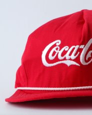 画像6: 〜80's Coca Cola COTTON EMBROIDERED LOGO 5-PANEL CAP "MADE IN USA" "MINT CONDITION" (6)