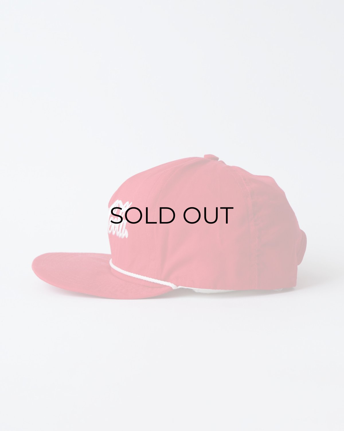 画像2: 〜80's Coca Cola COTTON EMBROIDERED LOGO 5-PANEL CAP "MADE IN USA" "MINT CONDITION" (2)