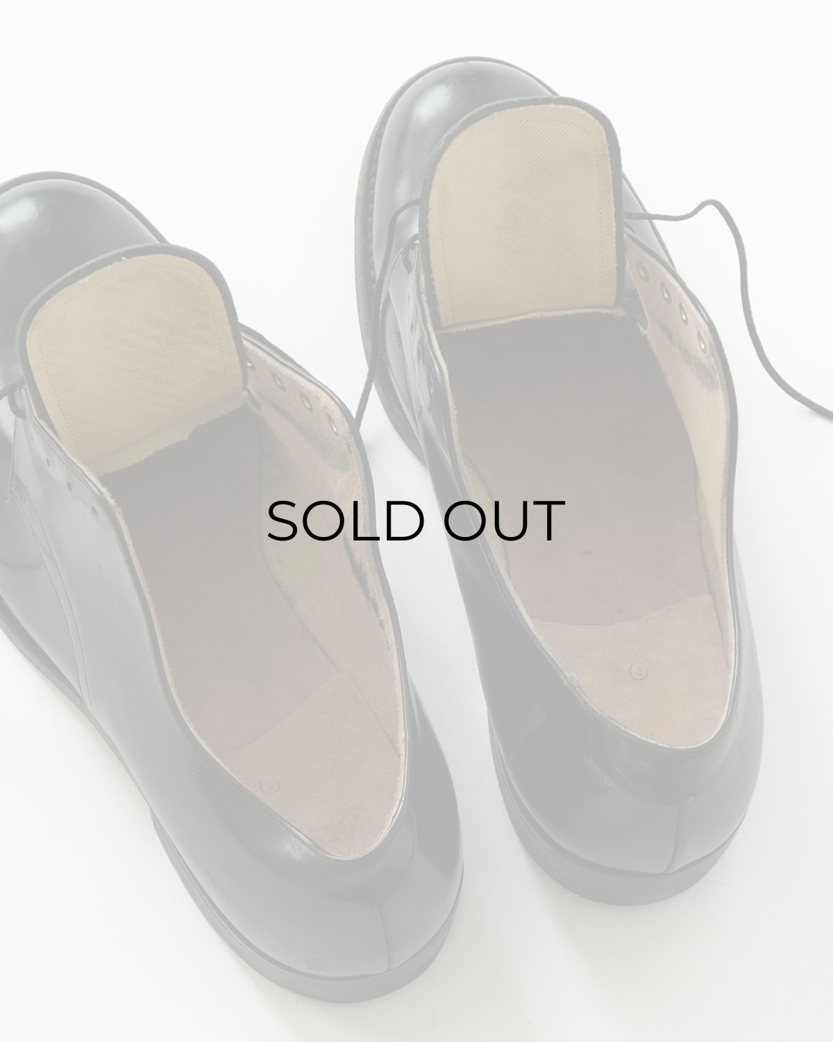 画像10: 80's US NAVY LEATHER OXFORD SERVICE SHOES "MINT CONDITION" 【size : 10 W】 (10)