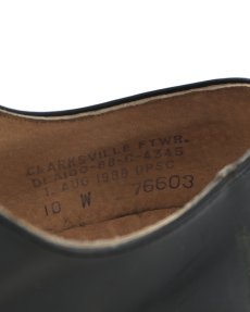画像11: 80's US NAVY LEATHER OXFORD SERVICE SHOES "MINT CONDITION" 【size : 10 W】 (11)