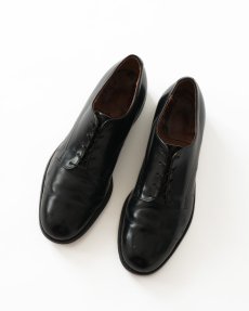 画像1: 〜70's US NAVY LEATHER OXFORD SERVICE SHOES "LEATHER SOLE" 【size : 9 1/2 R 〜10 R 程度】 (1)