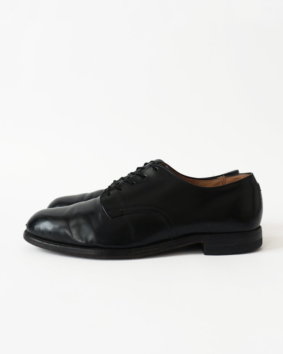 画像2: 〜70's US NAVY LEATHER OXFORD SERVICE SHOES "LEATHER SOLE" 【size : 9 1/2 R 〜10 R 程度】 (2)