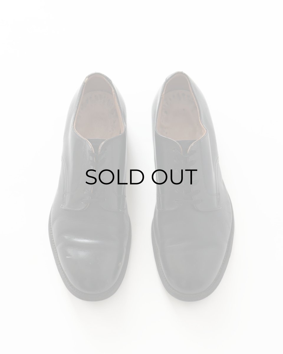 画像1: 〜60's US NAVY LEATHER OXFORD SERVICE SHOES "6 EYELET" 【size : 10 W 程度】 (1)