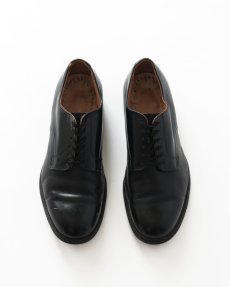 画像1: 〜60's US NAVY LEATHER OXFORD SERVICE SHOES "6 EYELET" 【size : 10 W 程度】 (1)