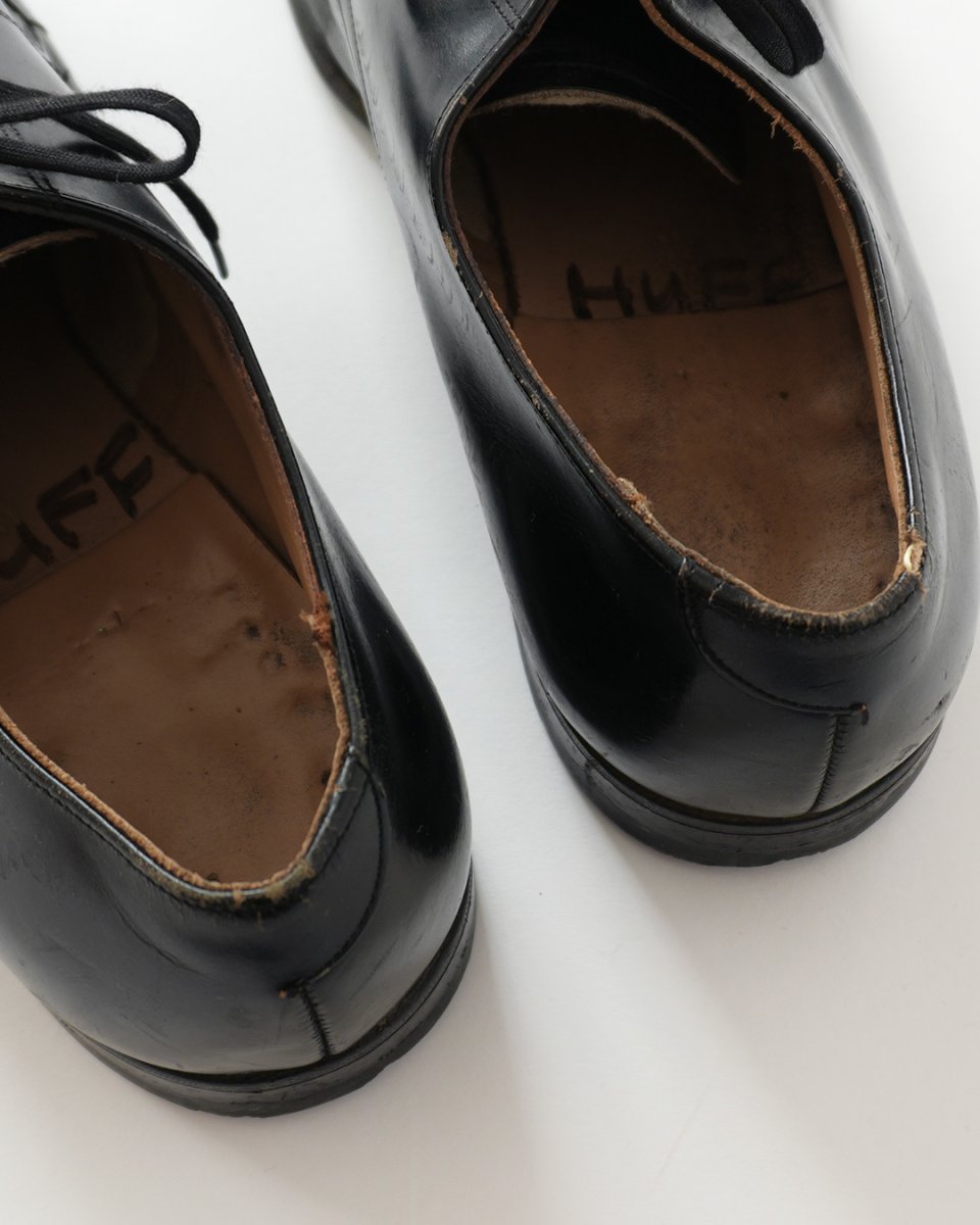 画像14: 〜60's US NAVY LEATHER OXFORD SERVICE SHOES "6 EYELET" 【size : 10 W 程度】 (14)