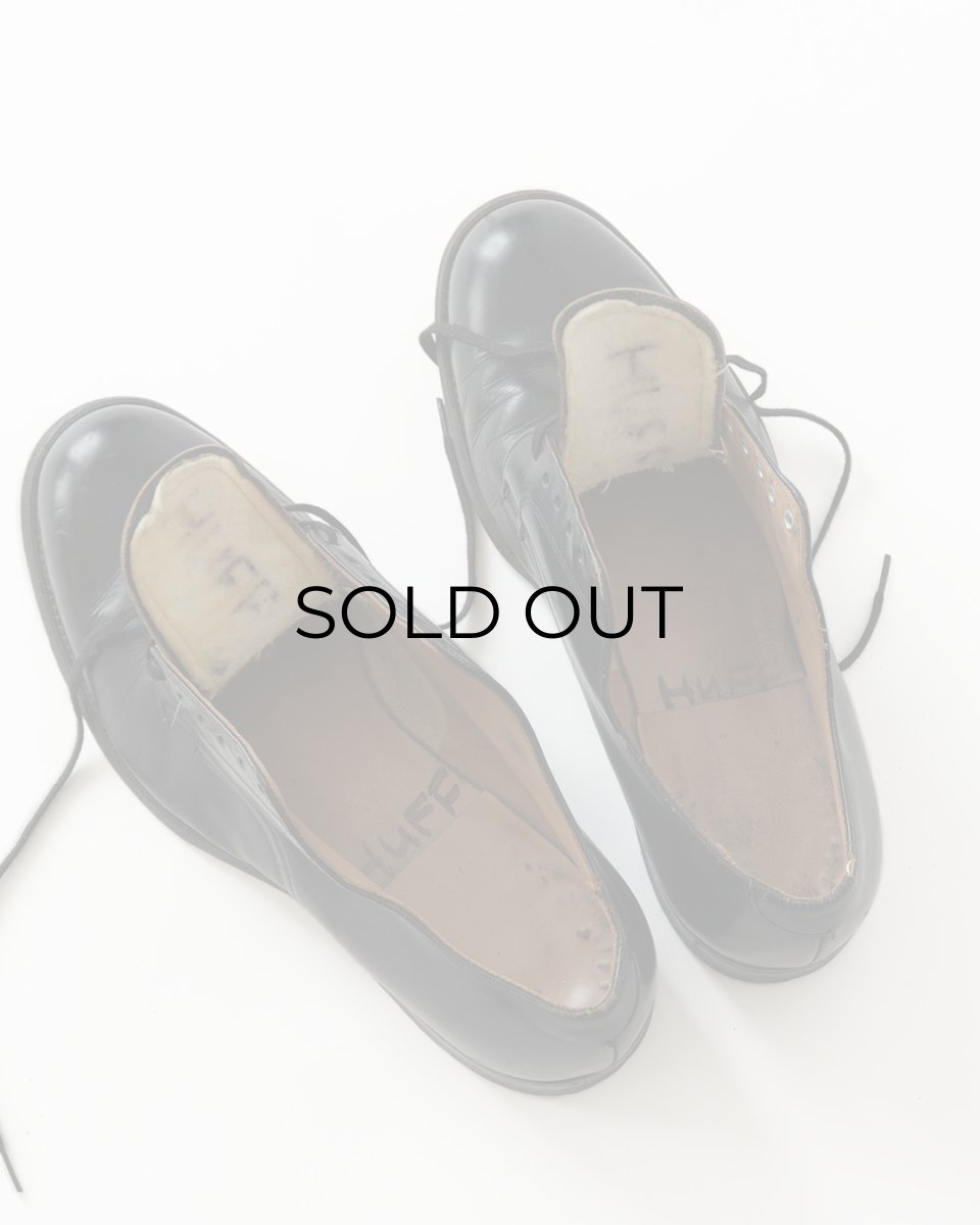 画像8: 〜60's US NAVY LEATHER OXFORD SERVICE SHOES "6 EYELET" 【size : 10 W 程度】 (8)