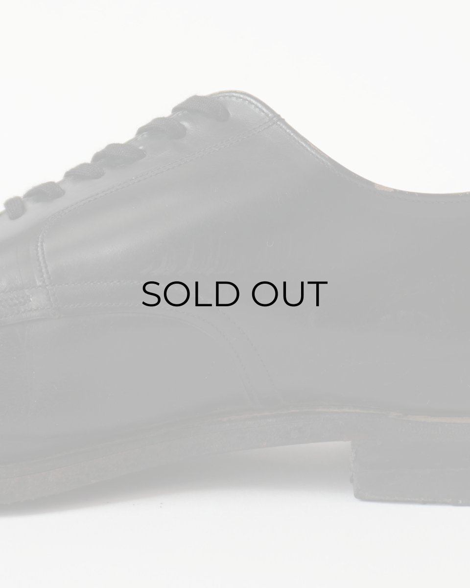 画像12: 〜60's US NAVY LEATHER OXFORD SERVICE SHOES "6 EYELET" 【size : 10 W 程度】 (12)