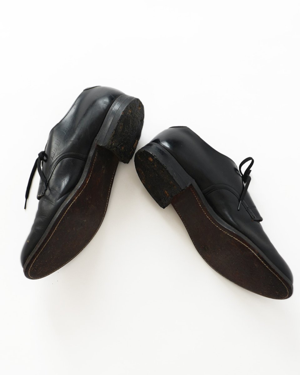 画像5: 〜60's US NAVY LEATHER OXFORD SERVICE SHOES "6 EYELET" 【size : 10 W 程度】 (5)