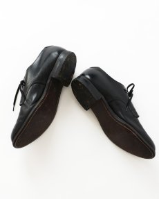 画像5: 〜60's US NAVY LEATHER OXFORD SERVICE SHOES "6 EYELET" 【size : 10 W 程度】 (5)