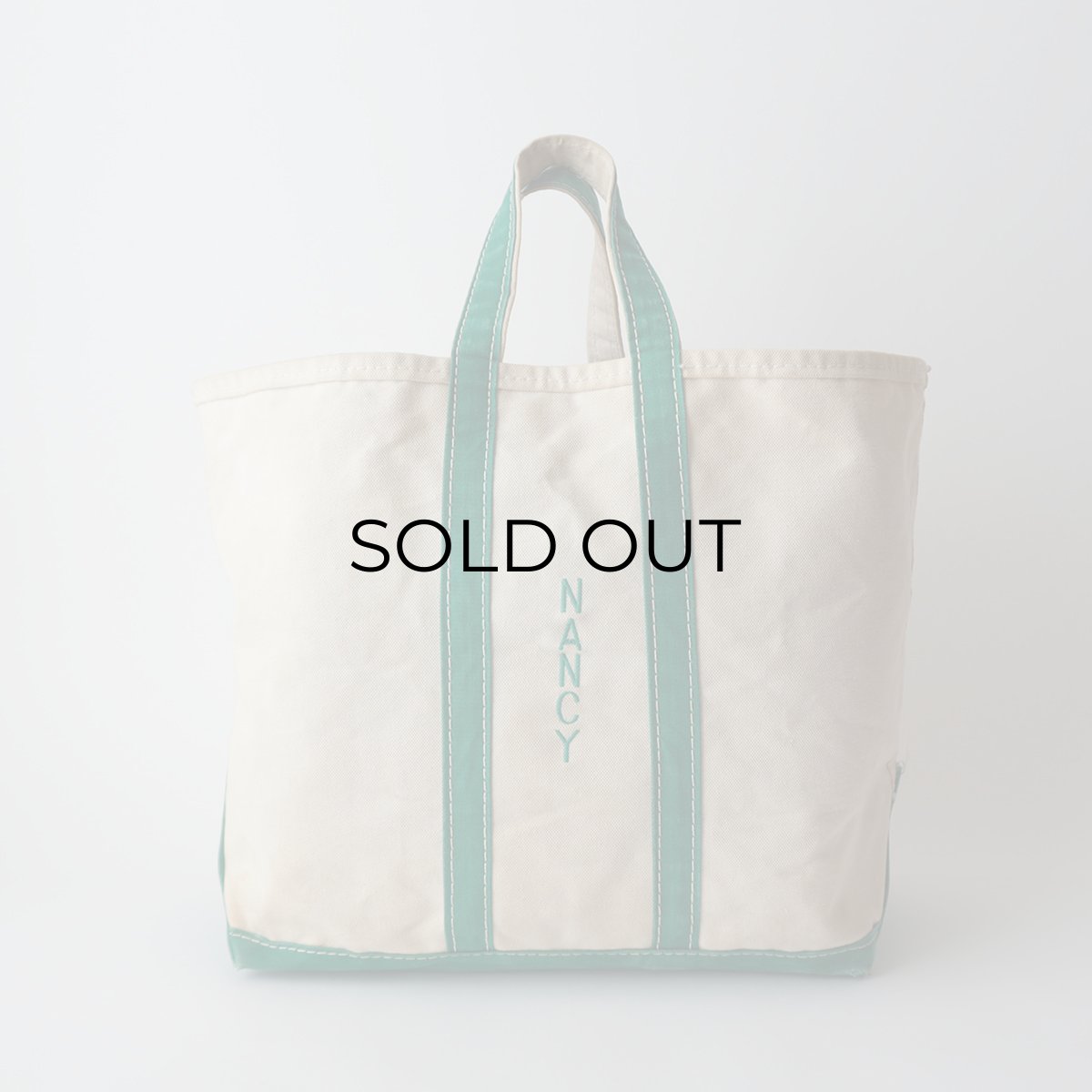 画像1: 80's LANDS' END COTTON CANVAS TOTE BAG "NANCY" (1)