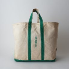 画像1: 80's LANDS' END COTTON CANVAS TOTE BAG "NANCY" (1)
