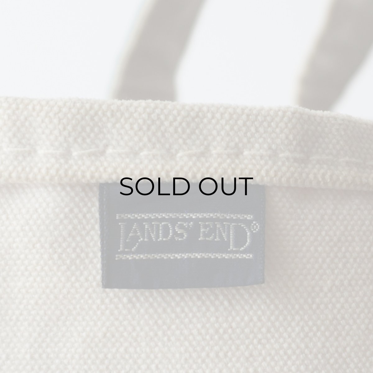 画像8: 80's LANDS' END COTTON CANVAS TOTE BAG "NANCY" (8)