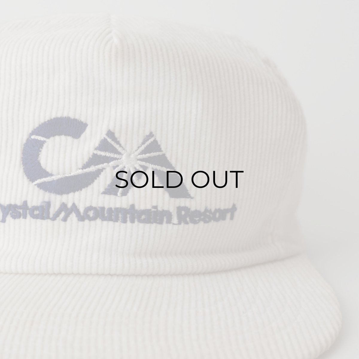 画像6: 80's Sports Accessories COTTON CORDUROY EMBROIDERED 5-PANEL CAP "Crystal Mountain Resort" (6)