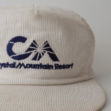 画像6: 80's Sports Accessories COTTON CORDUROY EMBROIDERED 5-PANEL CAP "Crystal Mountain Resort" (6)
