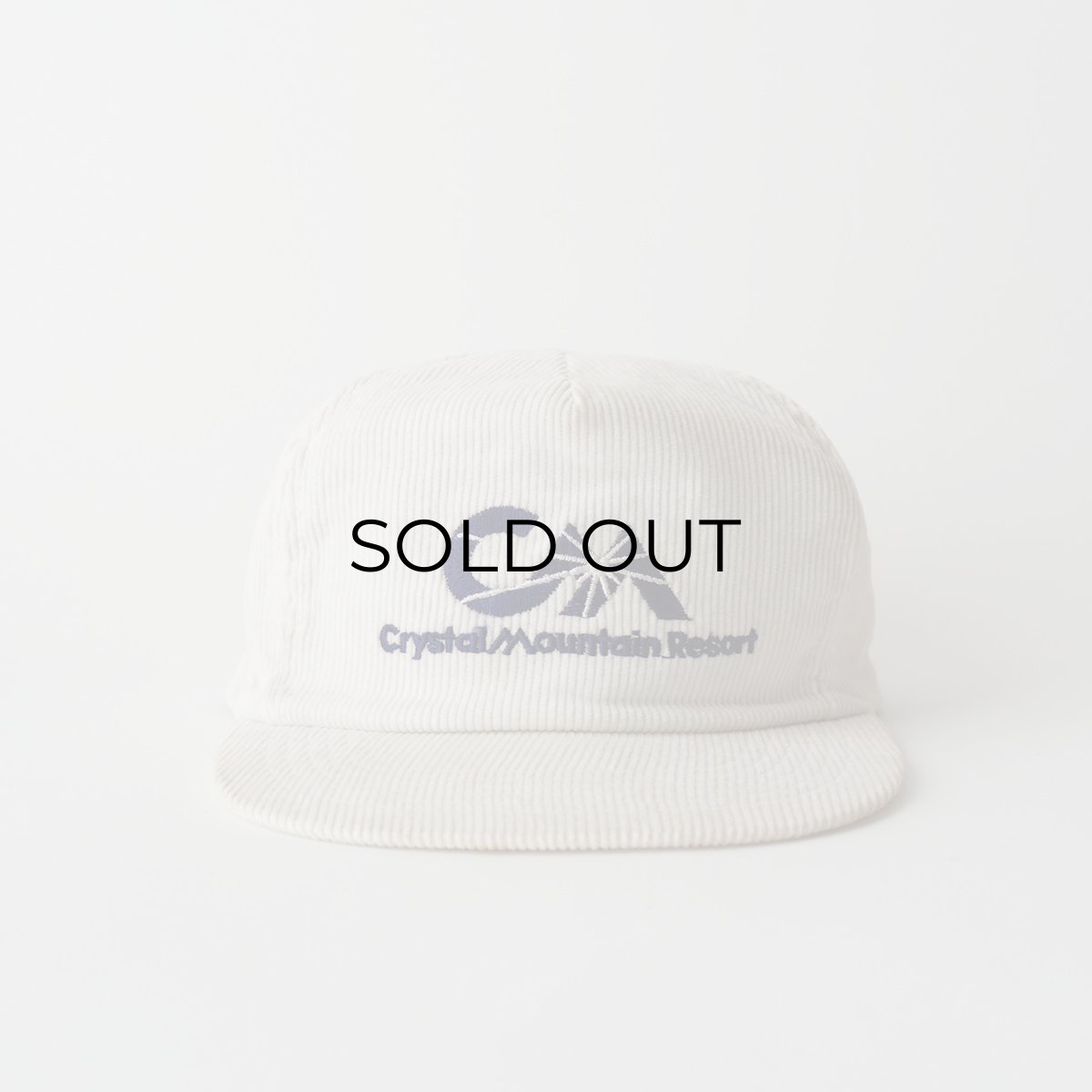 画像1: 80's Sports Accessories COTTON CORDUROY EMBROIDERED 5-PANEL CAP "Crystal Mountain Resort" (1)