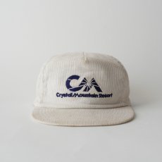 画像1: 80's Sports Accessories COTTON CORDUROY EMBROIDERED 5-PANEL CAP "Crystal Mountain Resort" (1)