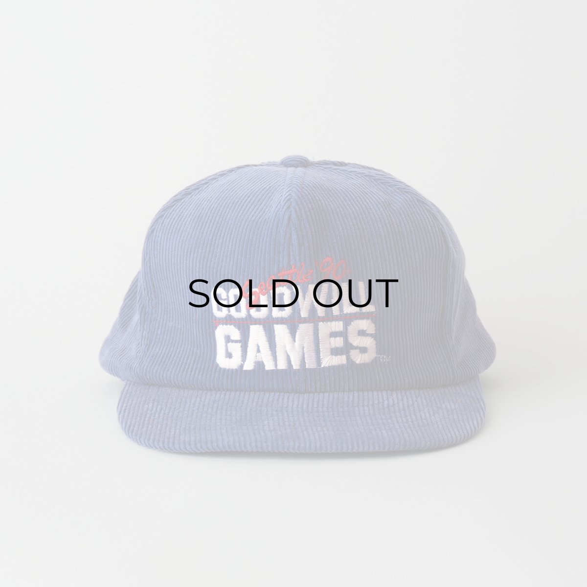 画像1: 〜90's PETER CAP CORDUROY EMBROIDERED 5-PANEL CAP "GOODWILL GAMES" (1)