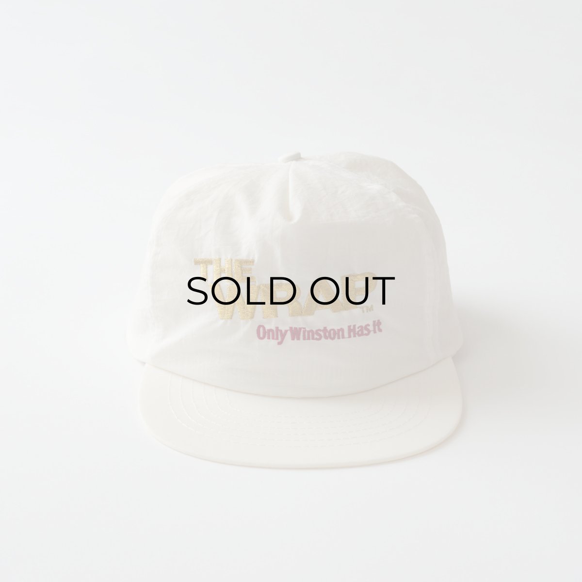 画像1: 〜90's UNKNOWN BRAND NYLON EMBROIDERED 5-PANEL CAP "THE WRAP" (1)