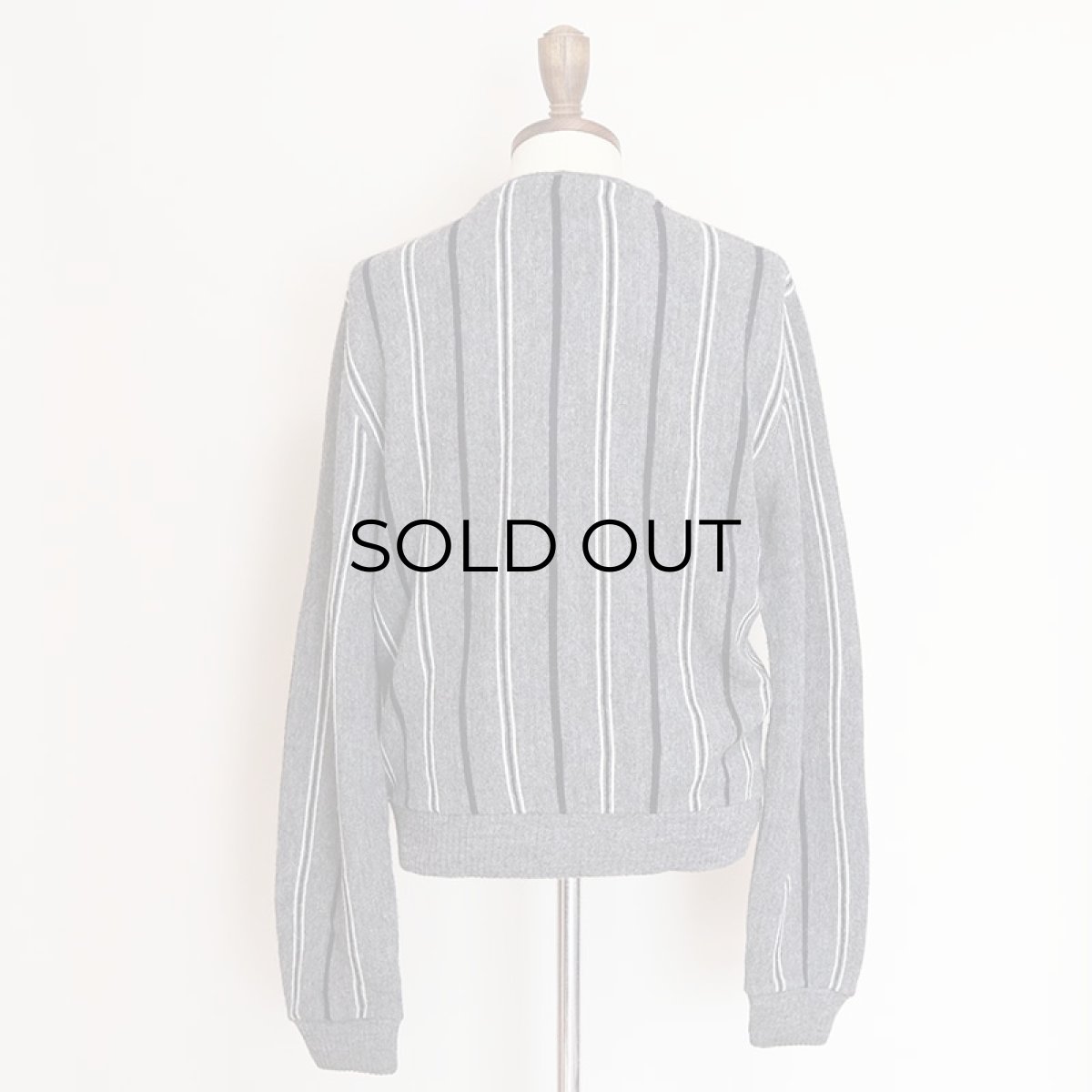 画像9: 〜70's UNKNOWN BRAND ACRYLIC STRIPE KNIT CARDIGAN (9)