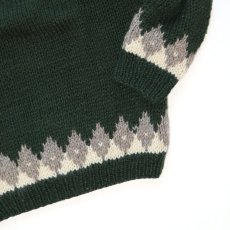 画像5: OLD UNKNOWN BRAND WOOL HAND KNIT NORDIC SWEATER (5)