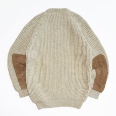 画像2: WOODBOUND by EASTERN MOUNTAIN SPORTS WOOL KNIT SUEDE ELBOW PATCH SWEATER "MADE IN THE U.K." (2)