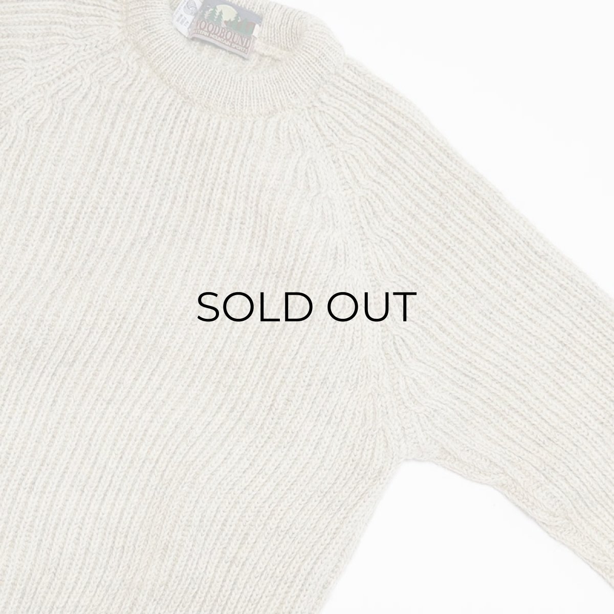 画像3: WOODBOUND by EASTERN MOUNTAIN SPORTS WOOL KNIT SUEDE ELBOW PATCH SWEATER "MADE IN THE U.K." (3)