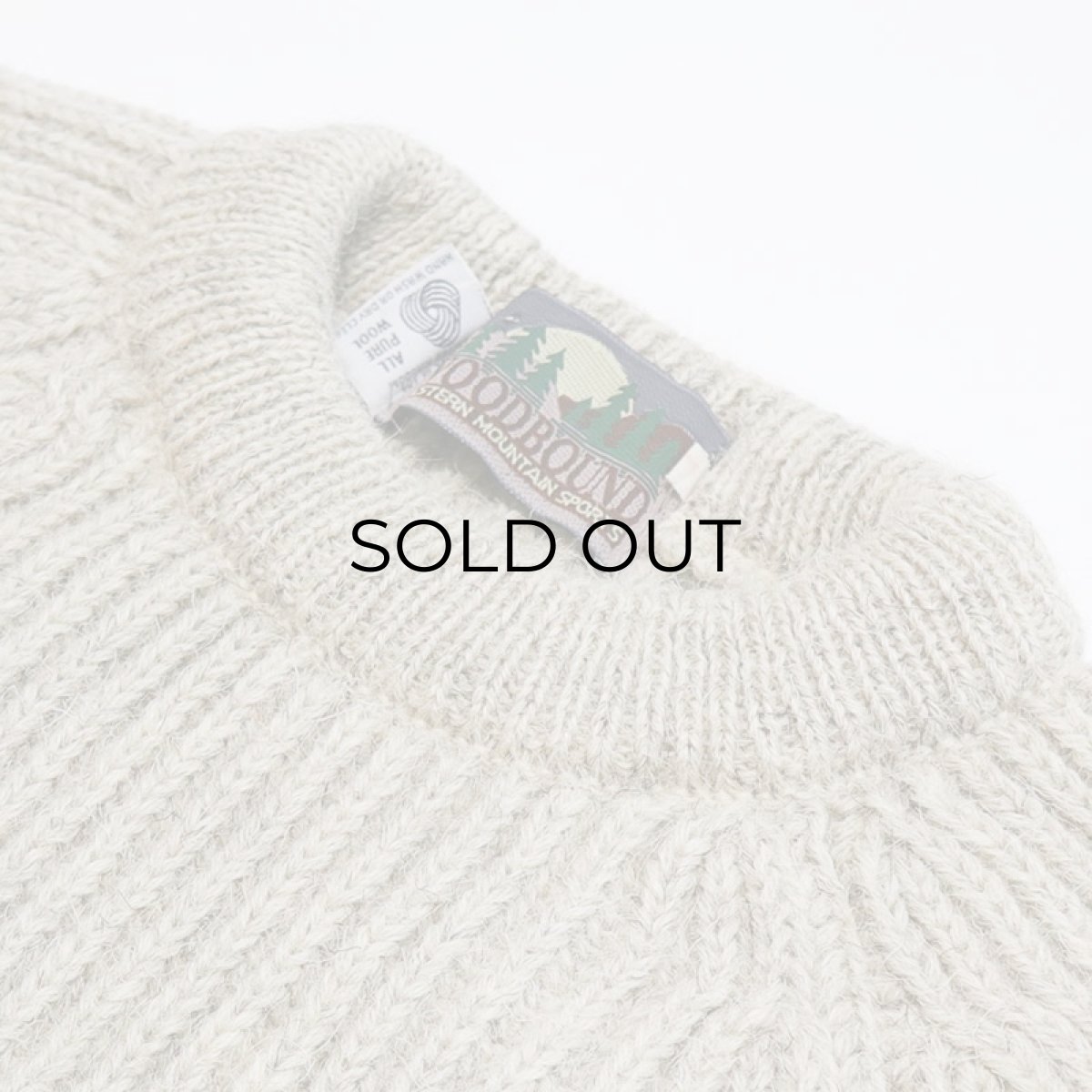 画像5: WOODBOUND by EASTERN MOUNTAIN SPORTS WOOL KNIT SUEDE ELBOW PATCH SWEATER "MADE IN THE U.K." (5)