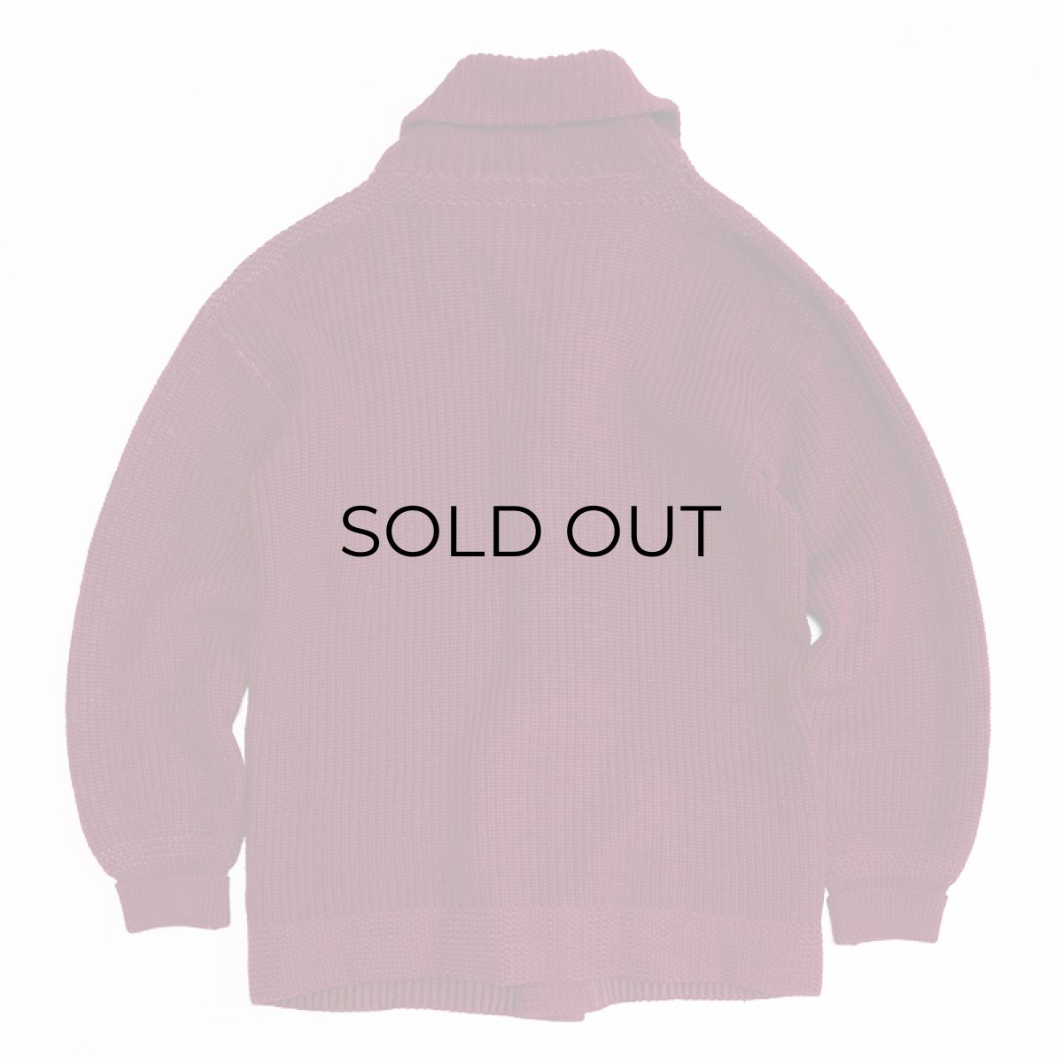 画像2: 〜30's UNKNOWN BRAND WOOL KNIT SHAWL COLLAR CARDIGAN (2)