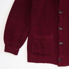 画像4: 〜30's UNKNOWN BRAND WOOL KNIT SHAWL COLLAR CARDIGAN (4)